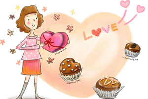 手绘POP海报情人节