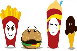 手绘POP海报快餐类