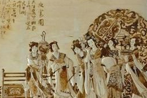 笋壳贴画的制作