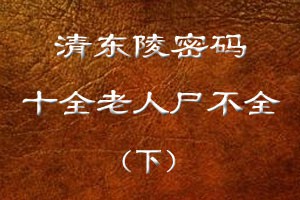 十全老人尸不全（下）