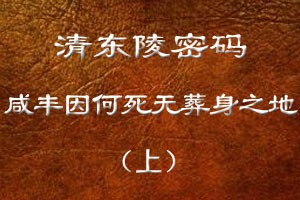 咸丰因何死无葬身之地（上）