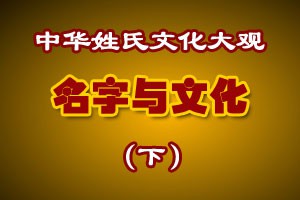 名字与文化（下）