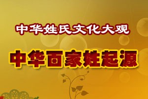 中华姓氏文化大观中华百家姓起源