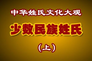 少数民族姓氏（上）