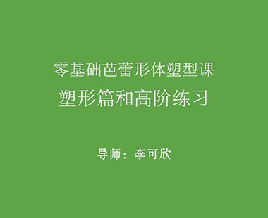 塑形篇和高阶练习