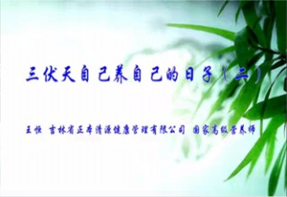 三伏天自己养自己的日子（二）