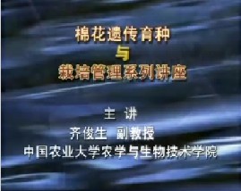 棉花遗传育种与栽培管理（五）