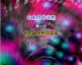 农业结构调整（一）