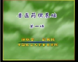 兽医药理基础（一）