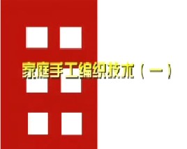 家庭手工编织技术（一）