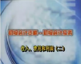 初级会计资格-初级会计实务-第六章收入、费用和利润（二）