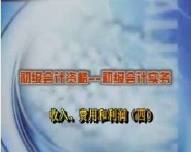 初级会计资格-初级会计实务-第六章收入、费用和利润（四）