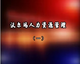 沃尔玛人力资源管理（一）