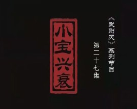 武则天之一代女皇 小宝兴衰