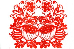 剪纸传统剪纸及对折法画法与折法 裁正方形