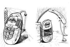 创意速写组合的塑造与训练（一）