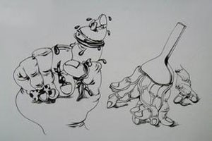 创意速写组合的塑造与训练（二）