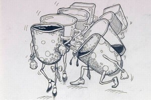 创意速写组合的塑造与训练（五）