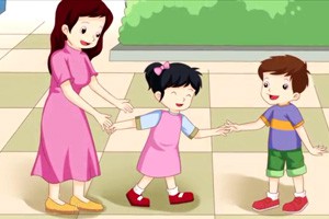 掉进水里了